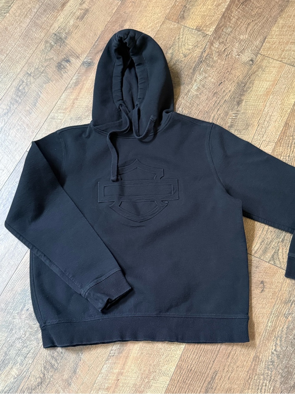 Harley-Davidson Black Embossed Shield Hoodie